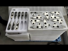 Metal que processa as peças de maquinaria