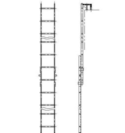 China Escada marinha anticorrosiva do esboço, escadas de embarque Oxidated de superfície do barco fornecedor