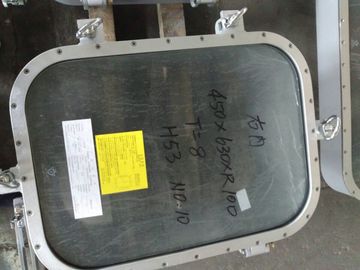 Janela retangular do volante de aço marinho com vidro temperado